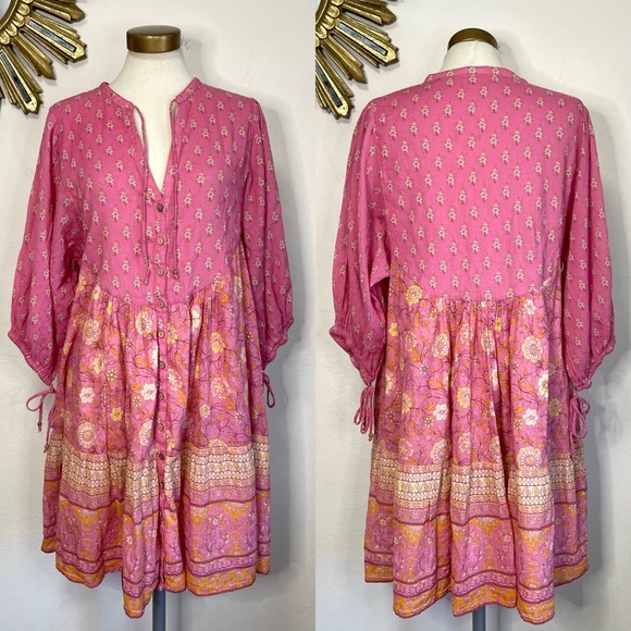 Spell Dresses & Skirts - Spell Utopia Tunic Mini Dress Flamingo